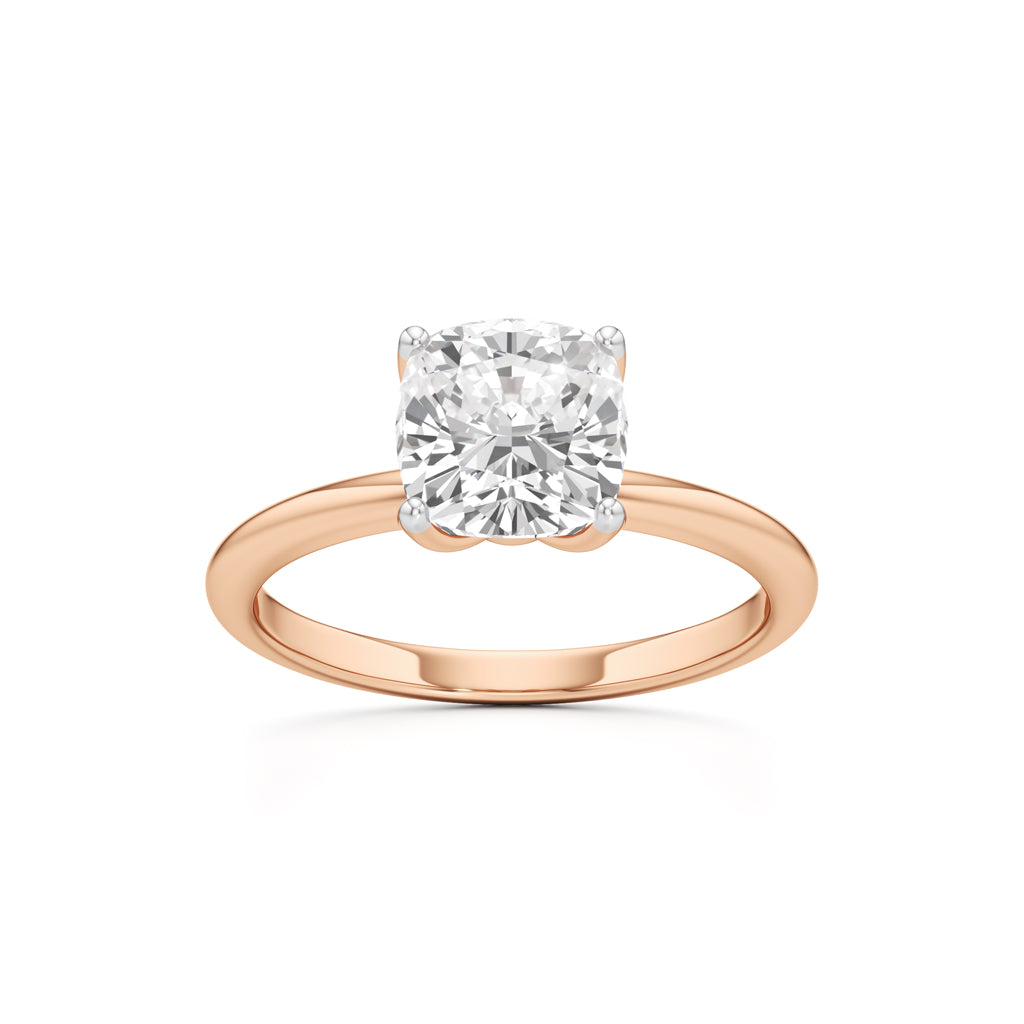 Eternal Spark Cushion-Cut Solitaire Ring