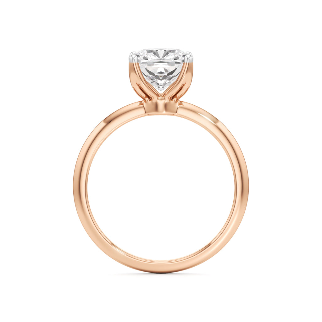 Eternal Spark Cushion-Cut Solitaire Ring