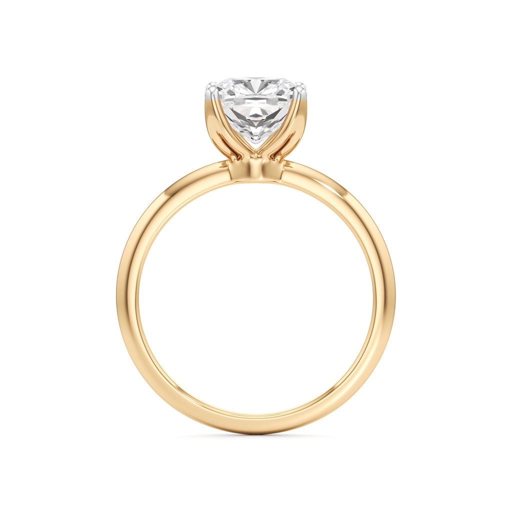 Eternal Spark Cushion-Cut Solitaire Ring