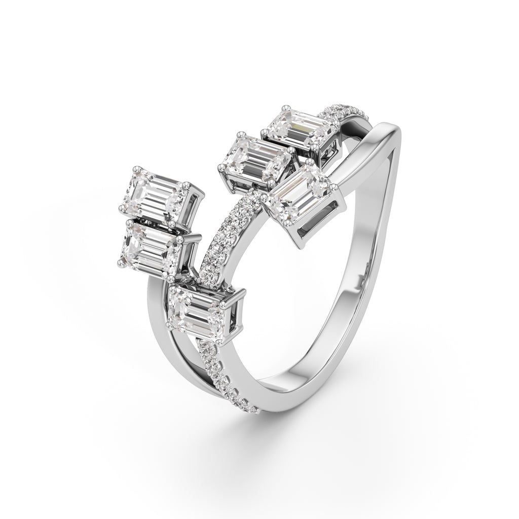Celestara Emerald Dance Ring