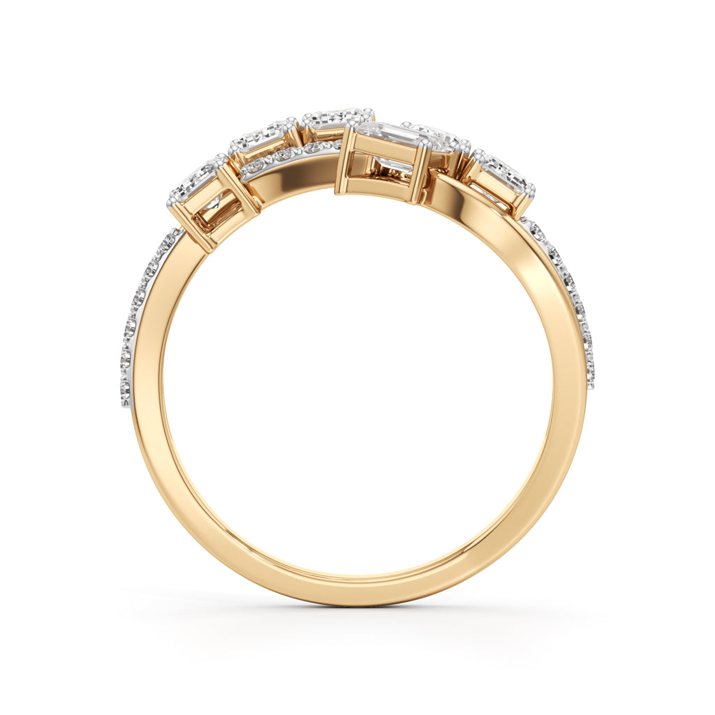 Celestara Emerald Dance Ring