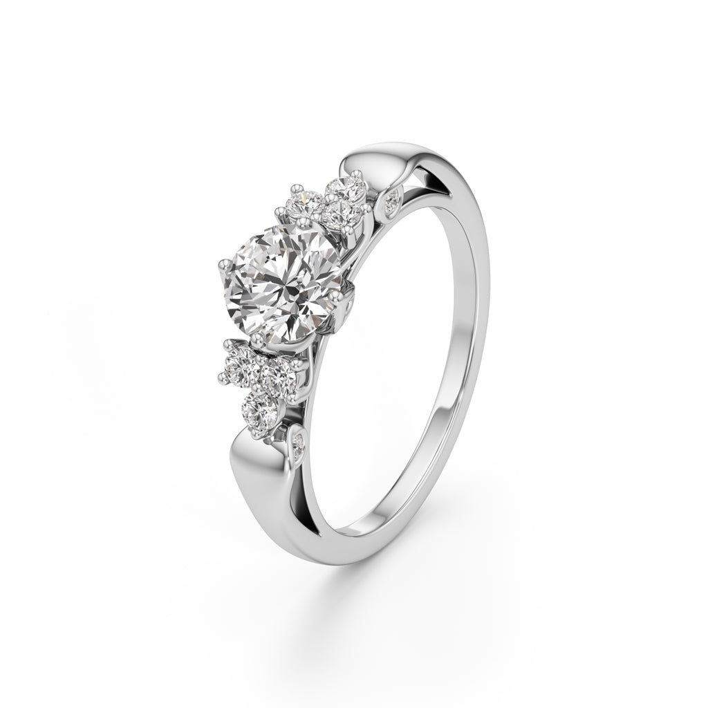 Aurelia Blossom Diamond Ring