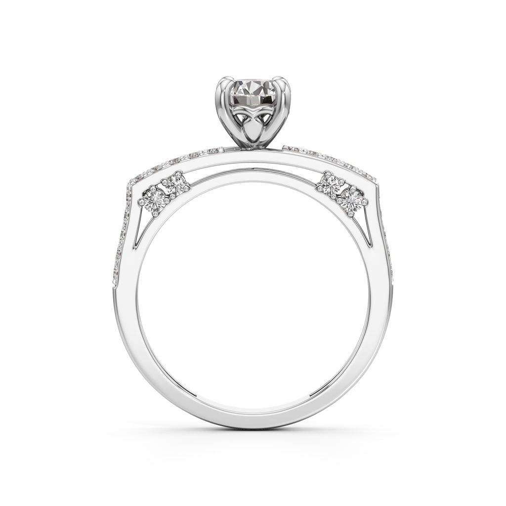 Celestia DualBand Solitaire Ring