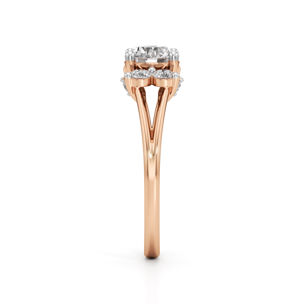 Aurora Halo Blossom Ring