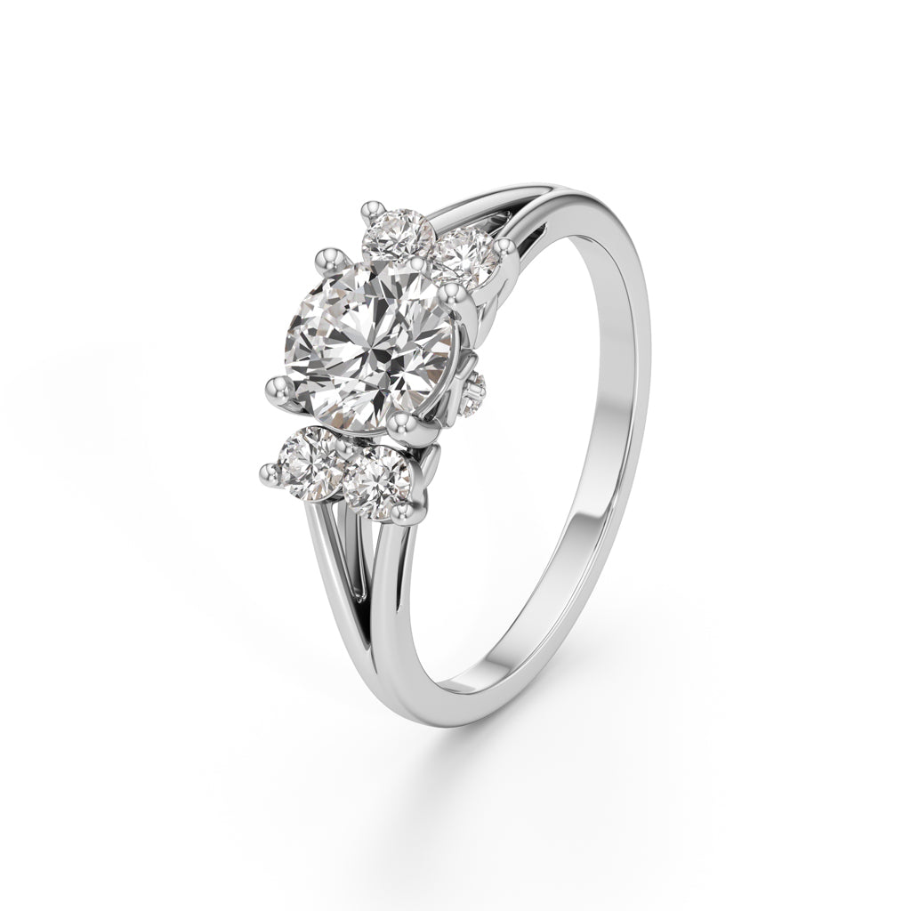 Aurora Halo Blossom Ring