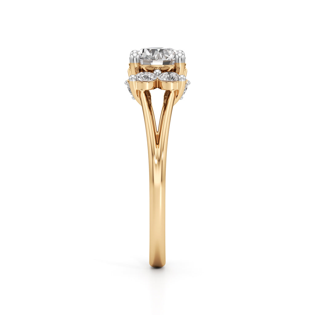 Aurora Halo Blossom Ring