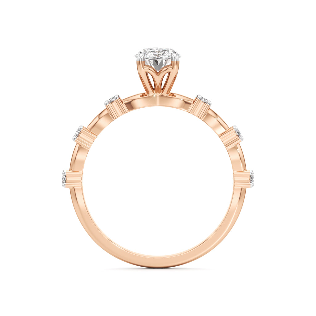 0.75Ct Oval Shape Everyday Wear Fashion