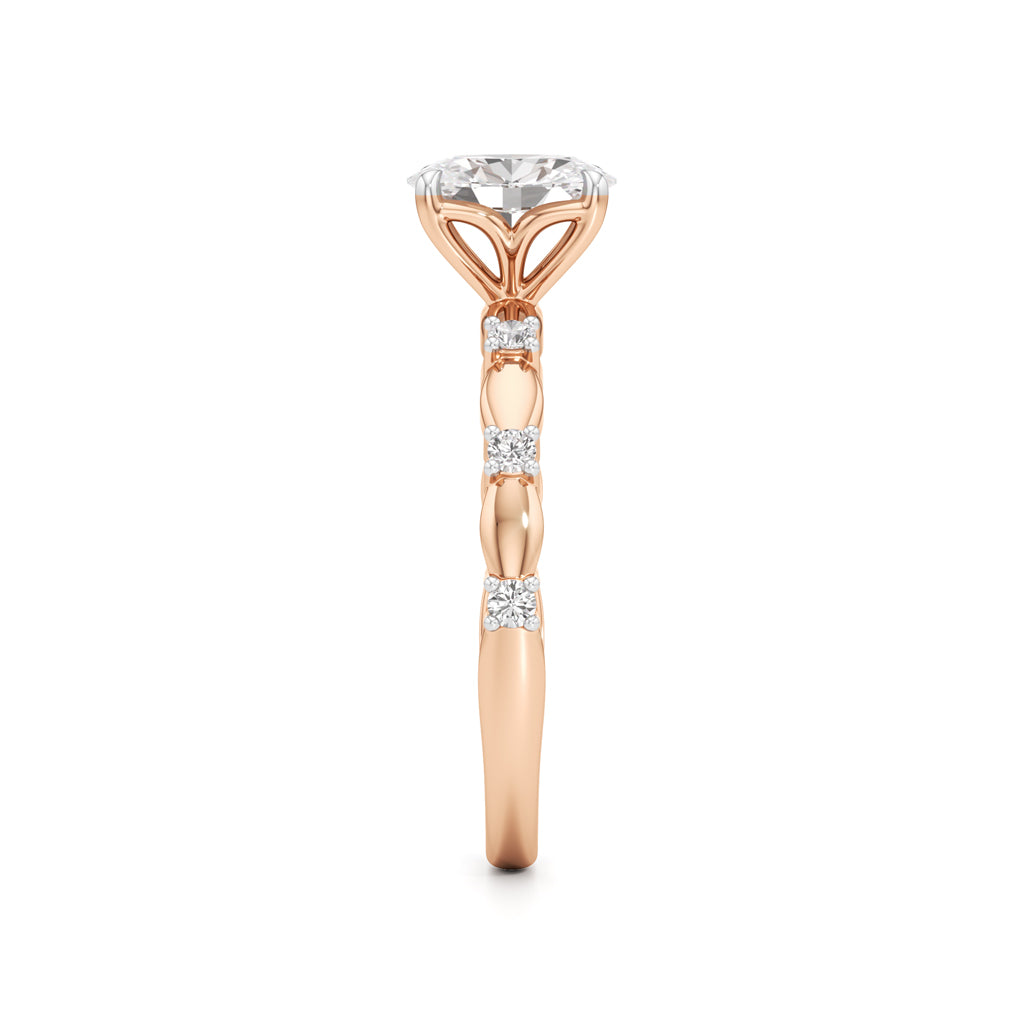 0.75Ct Oval Shape Everyday Wear Fashion