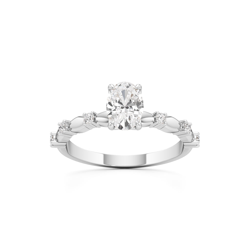 0.75Ct Oval Shape Everyday Wear Fashion