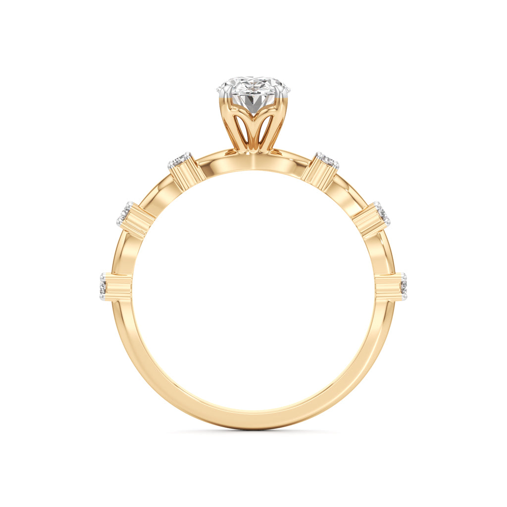 0.75Ct Oval Shape Everyday Wear Fashion