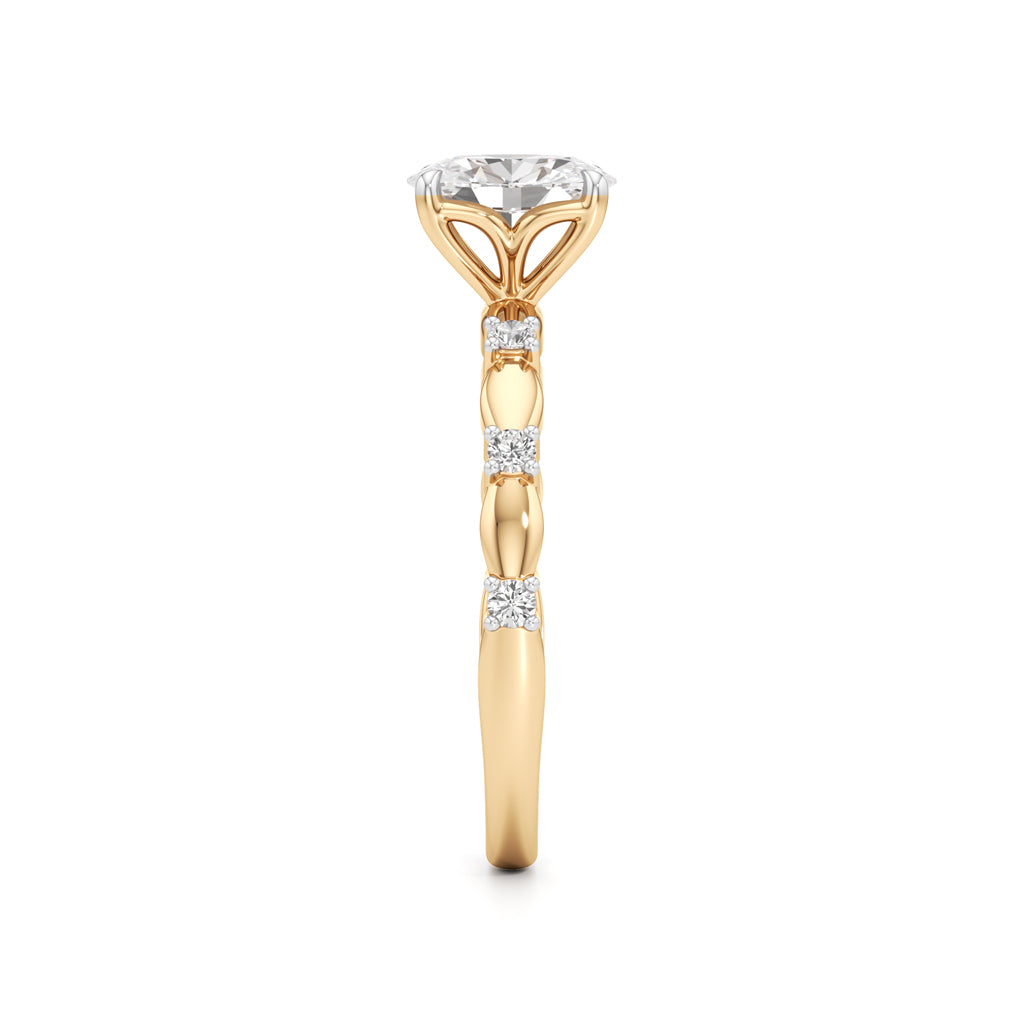 0.75Ct Oval Shape Everyday Wear Fashion