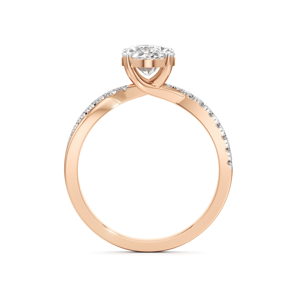 Celeste Oval Solitaire Ring