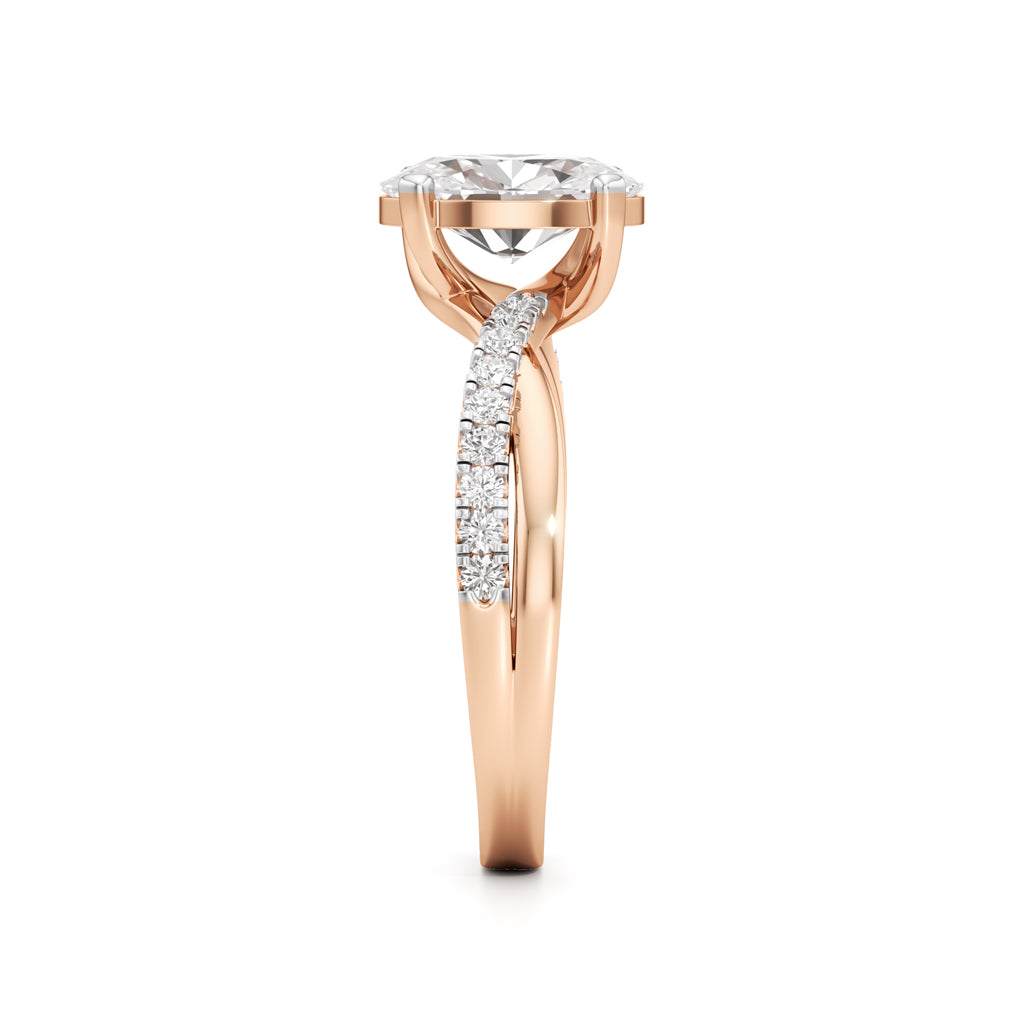 Celeste Oval Solitaire Ring
