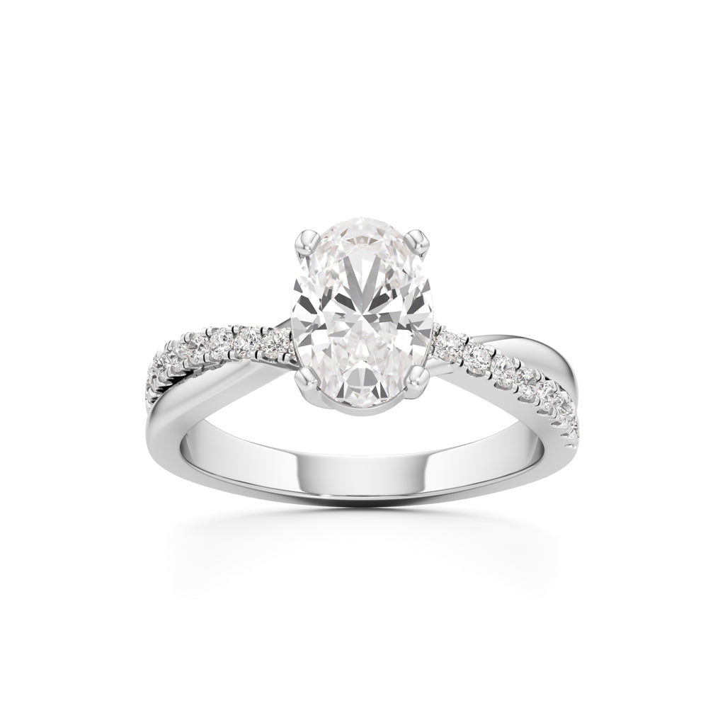 Celeste Oval Solitaire Ring