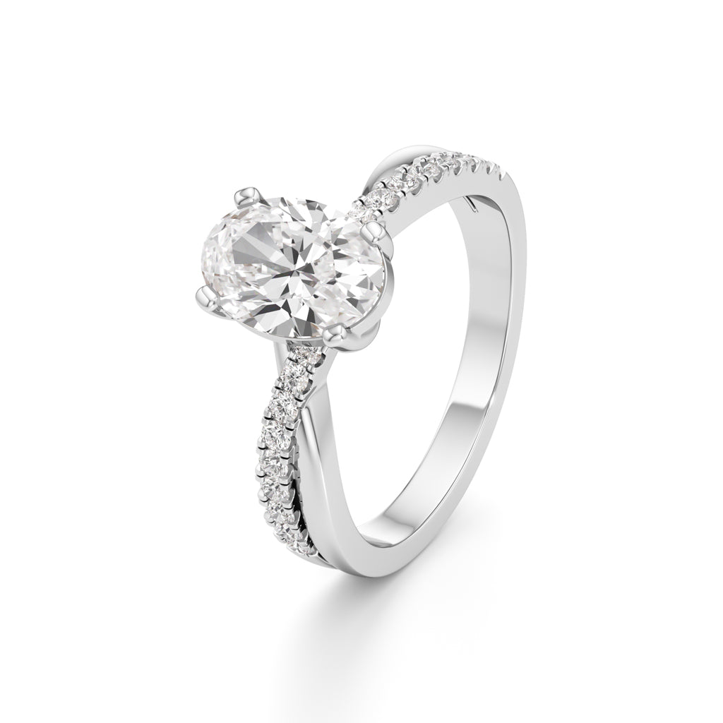 Celeste Oval Solitaire Ring