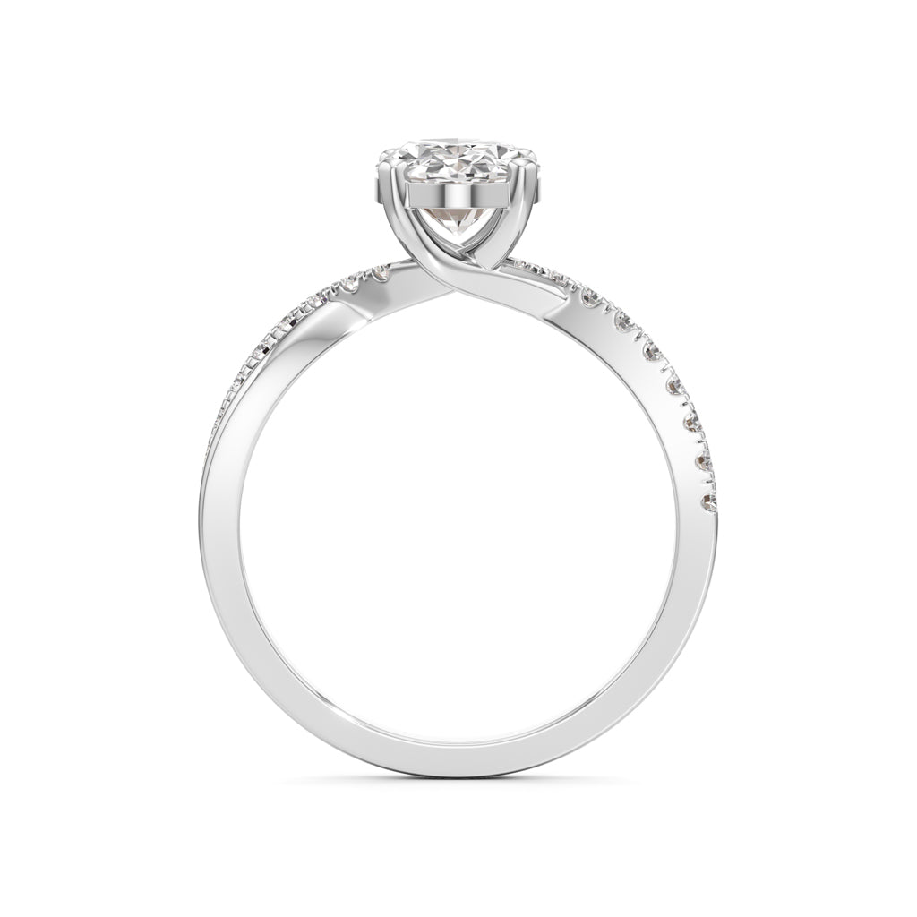 Celeste Oval Solitaire Ring