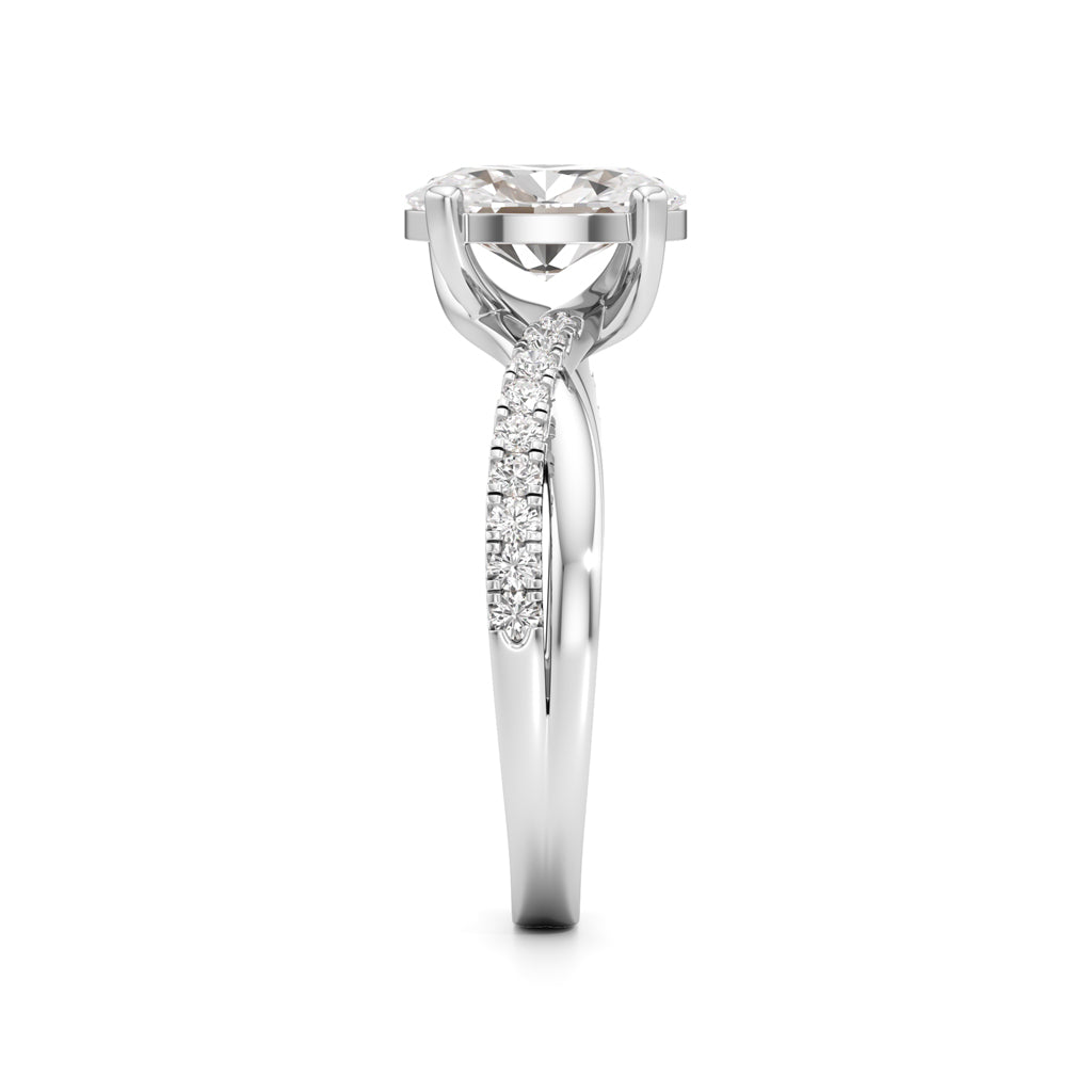 Celeste Oval Solitaire Ring