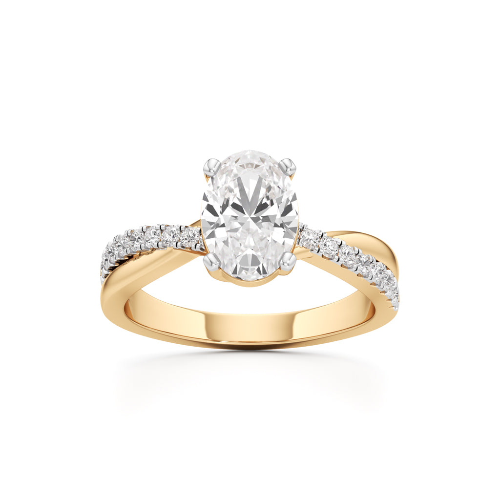 Celeste Oval Solitaire Ring