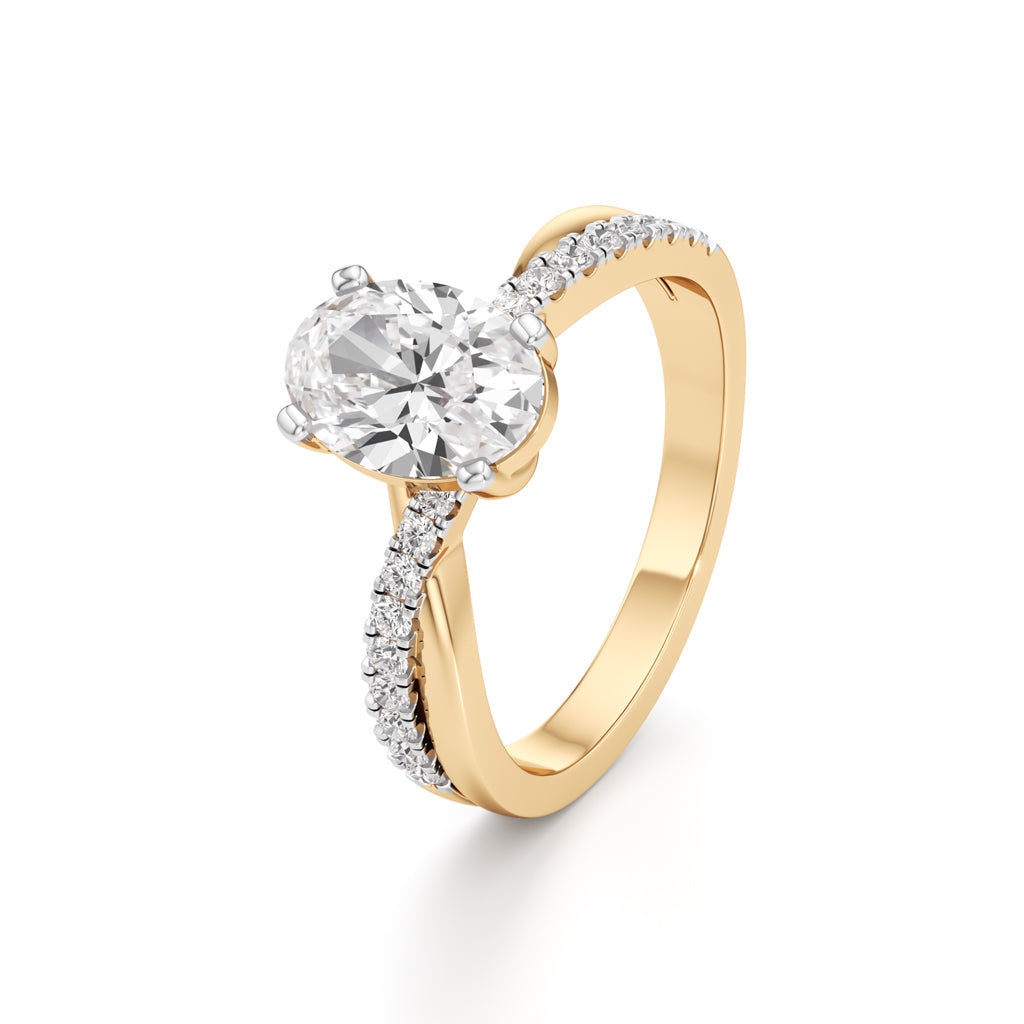 Celeste Oval Solitaire Ring