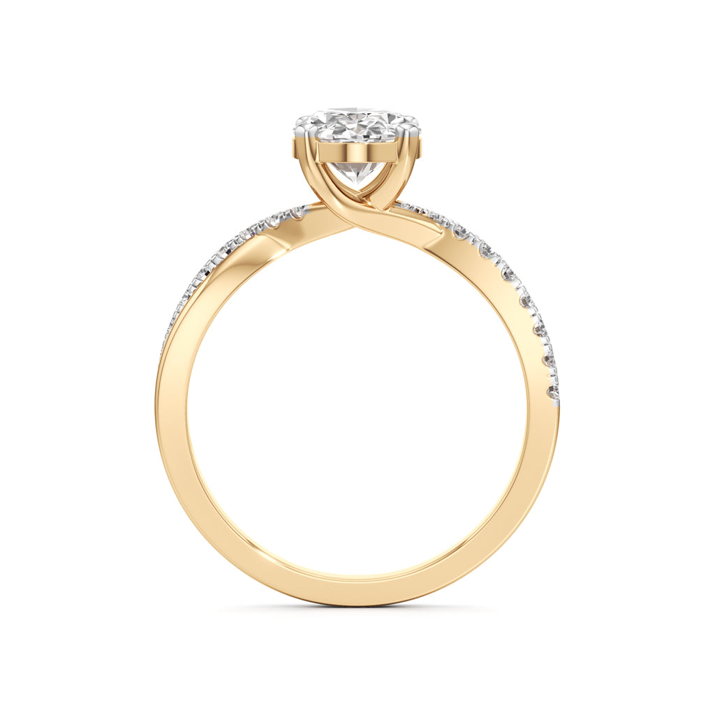 Celeste Oval Solitaire Ring