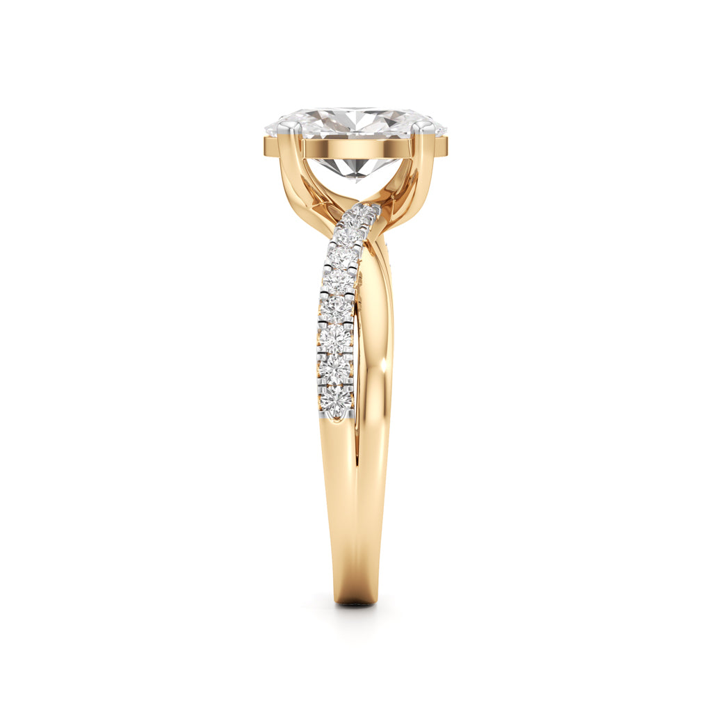 Celeste Oval Solitaire Ring