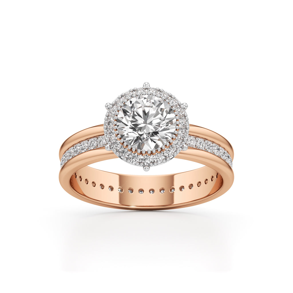 Celestia Double Halo Bridal Ring