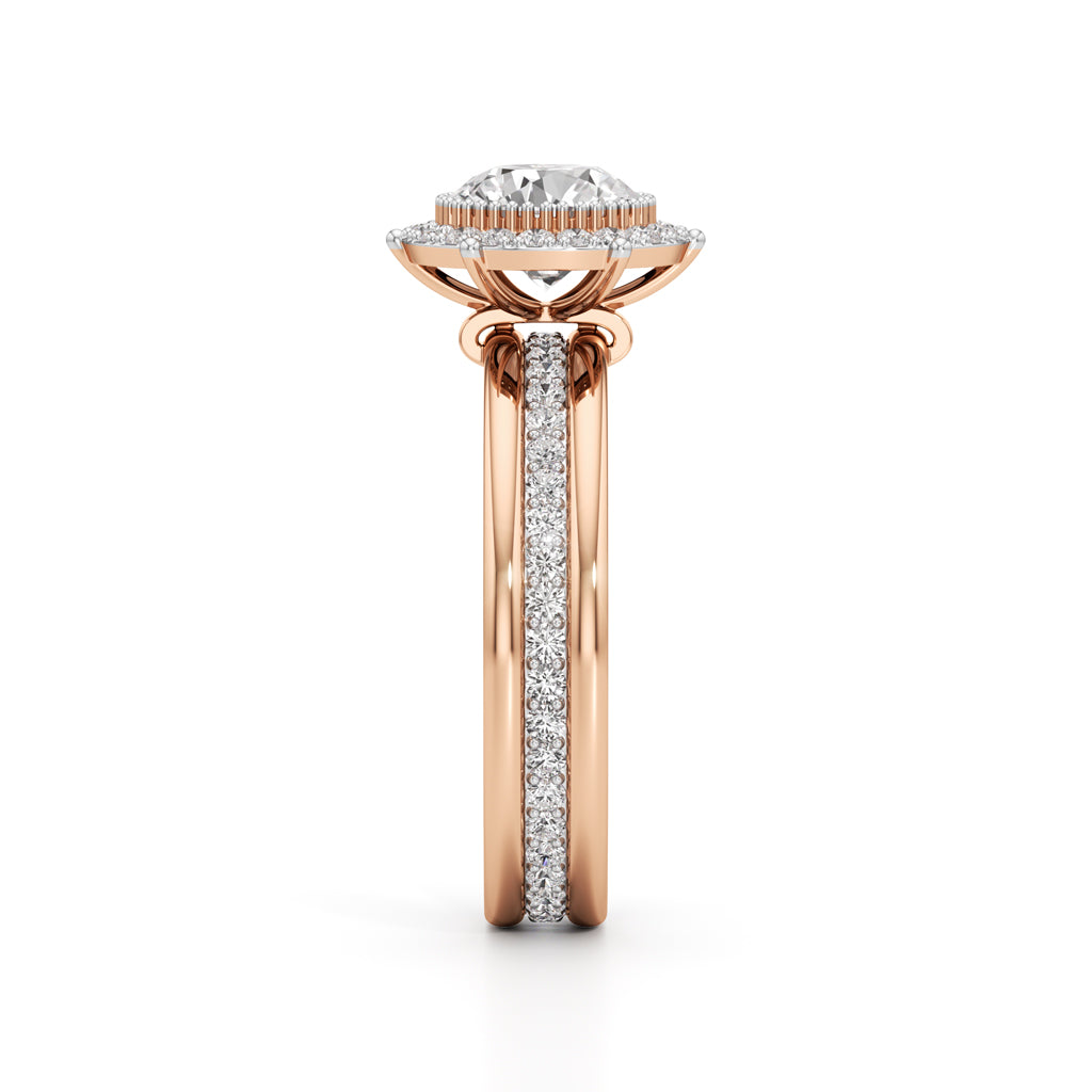 Celestia Double Halo Bridal Ring