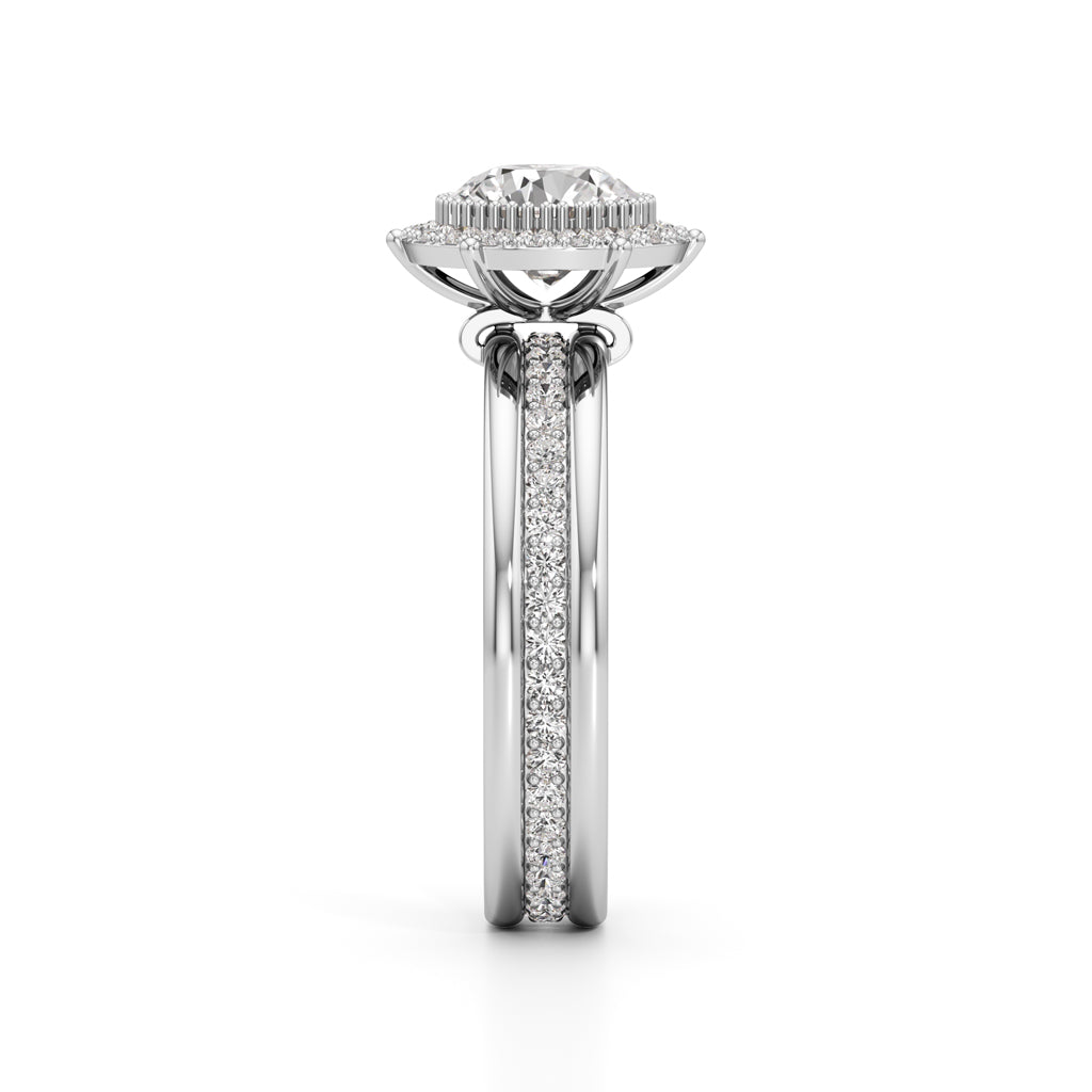 Celestia Double Halo Bridal Ring