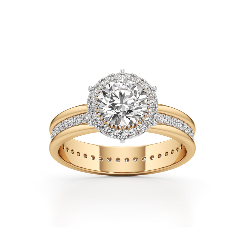 Celestia Double Halo Bridal Ring