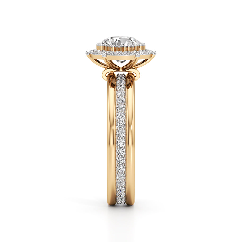 Celestia Double Halo Bridal Ring