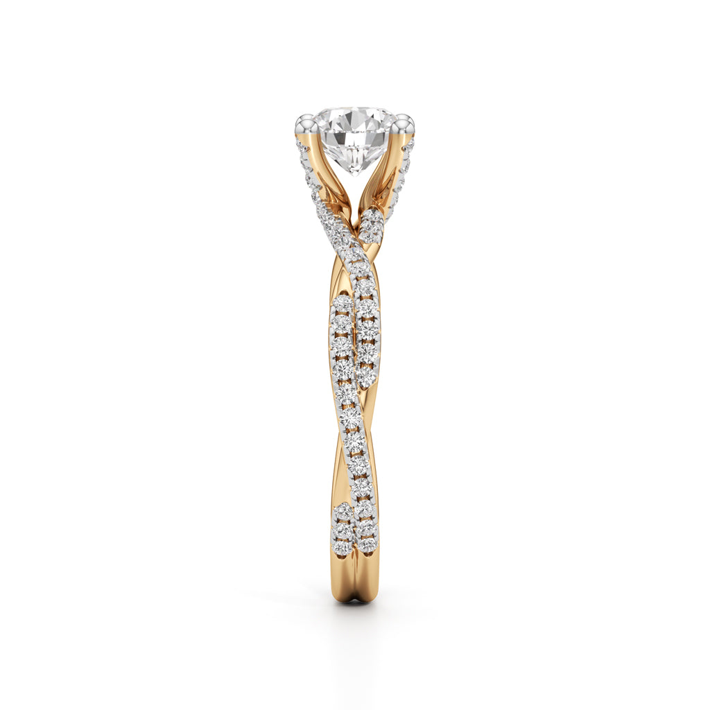 Twiluxe Embrace Solitaire Ring