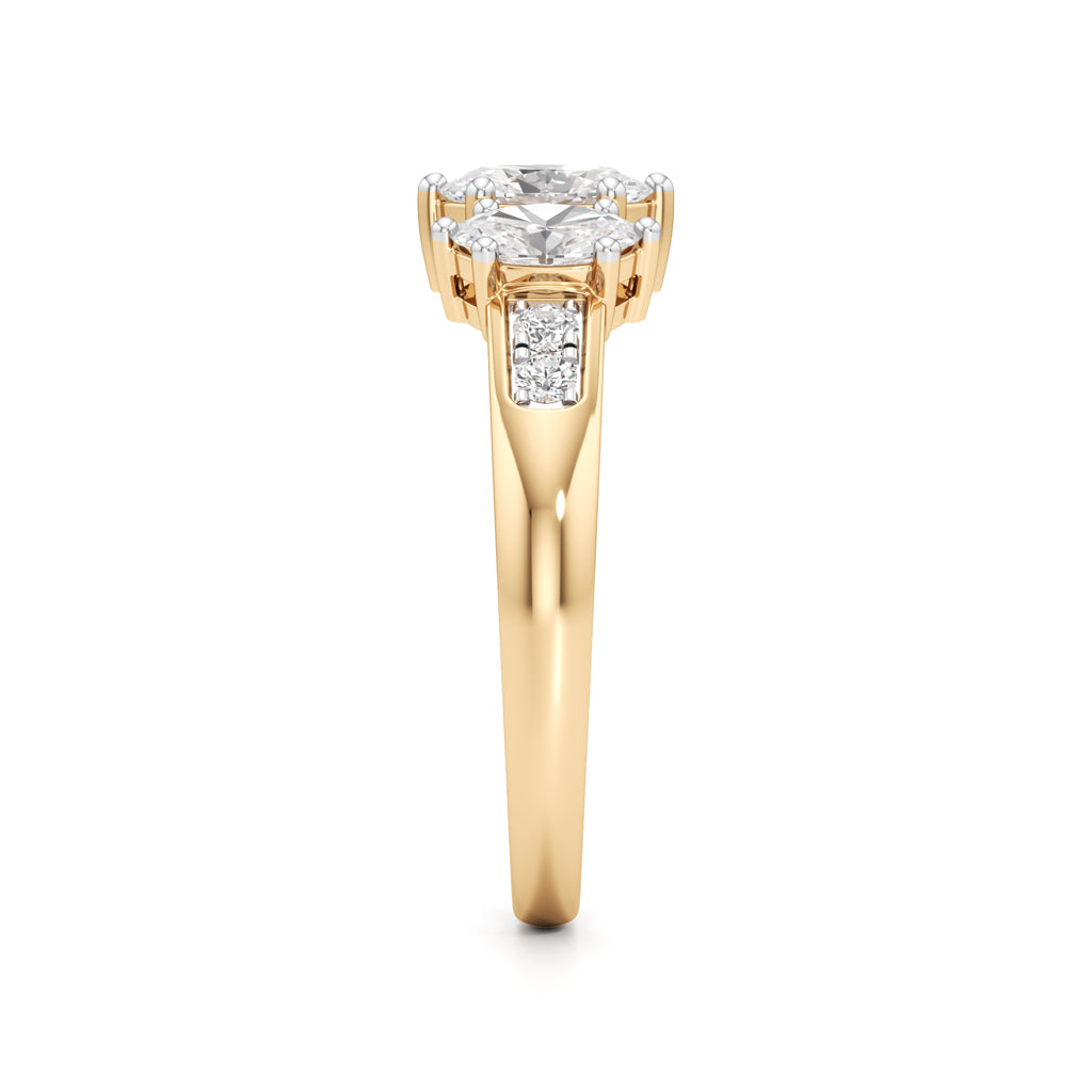 Eternal Embrace ThreeStone Ring