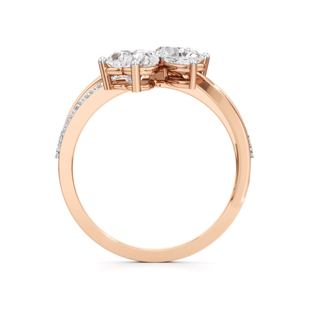 Liora Twist Floral Diamond Ring