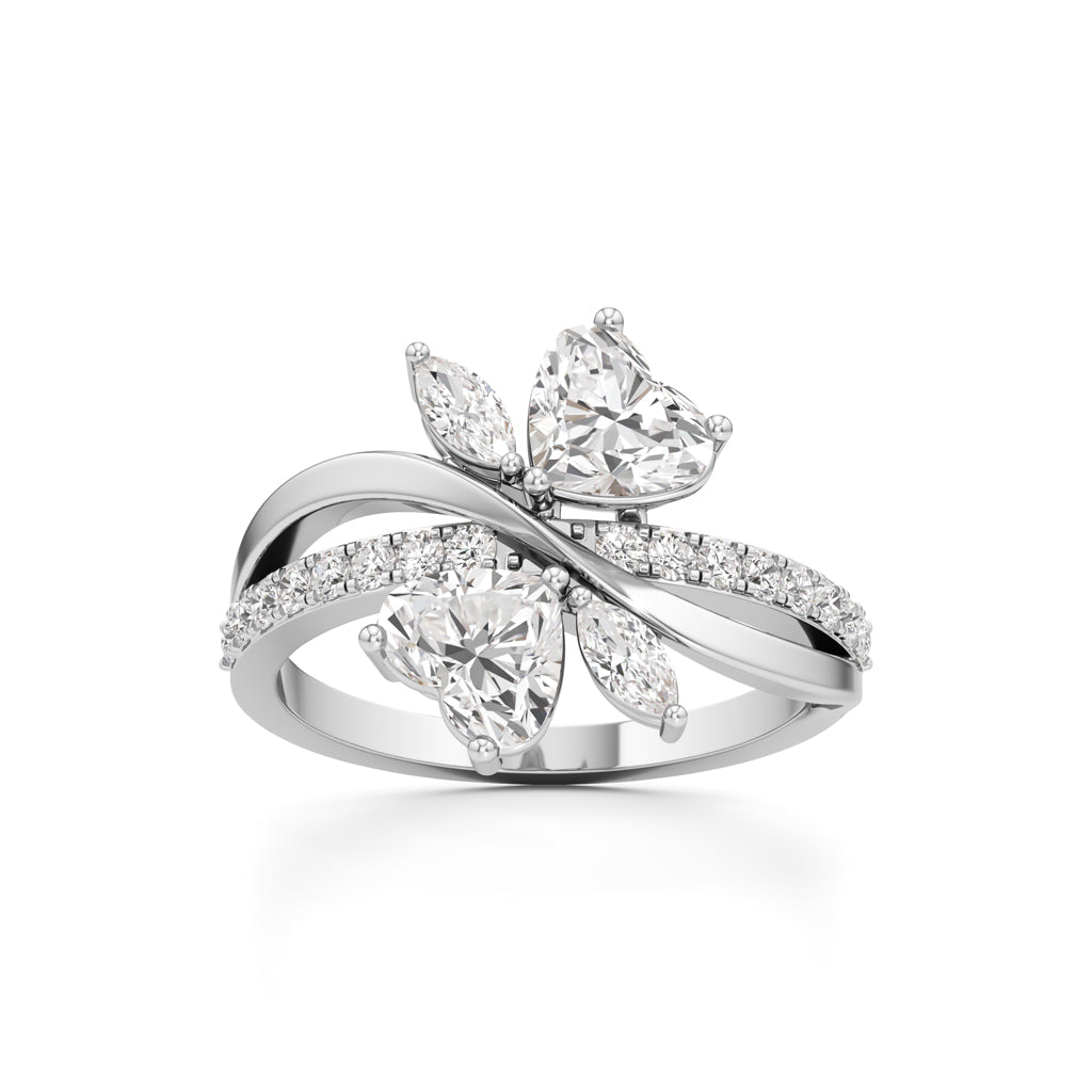 Liora Twist Floral Diamond Ring