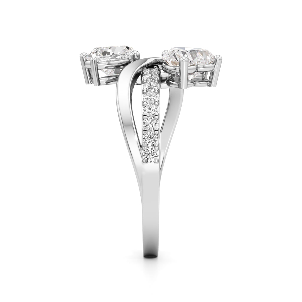 Liora Twist Floral Diamond Ring