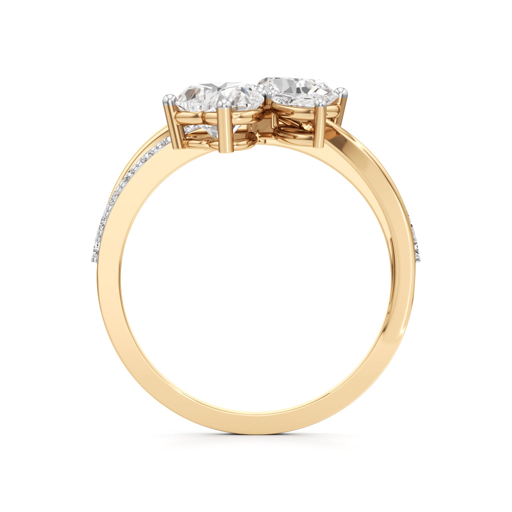 Liora Twist Floral Diamond Ring