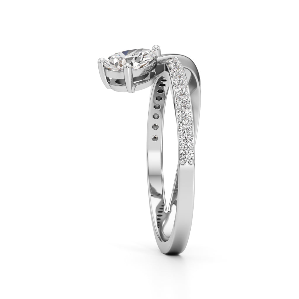 Eternal Curve Solitaire Ring