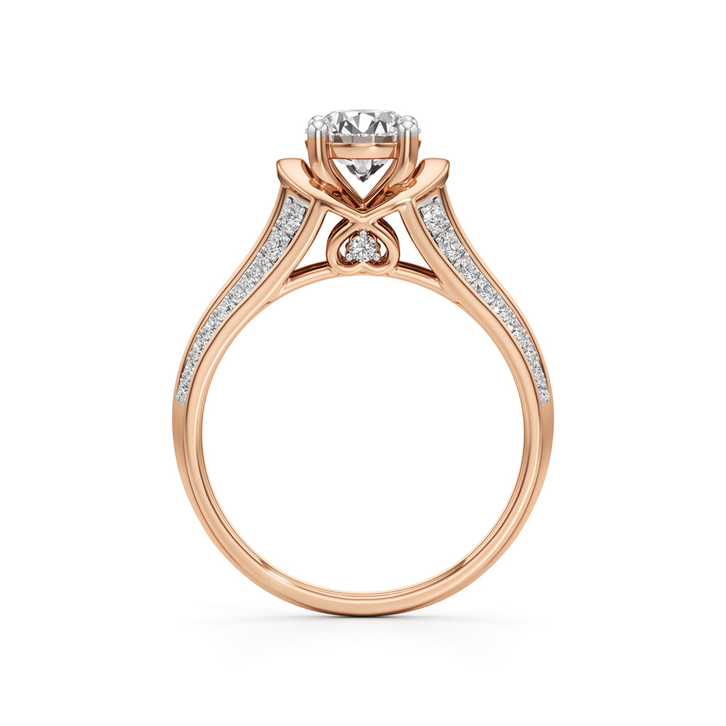 Split Shank Pave Engagement Ring