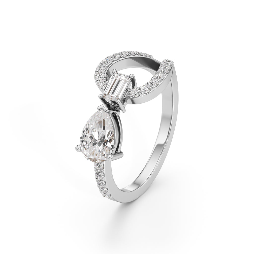 Bow Tie Brilliance Diamond Ring