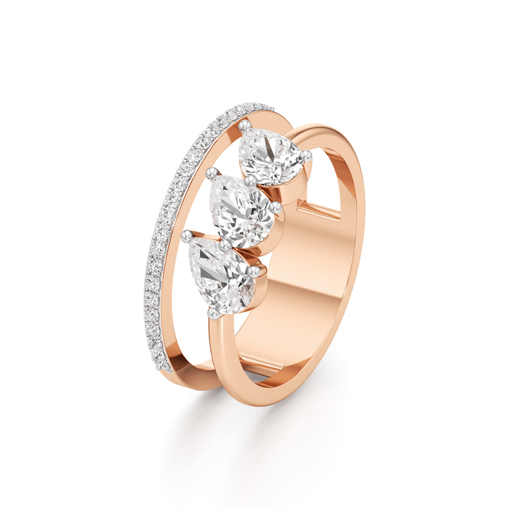 Tears of Light Statement Ring