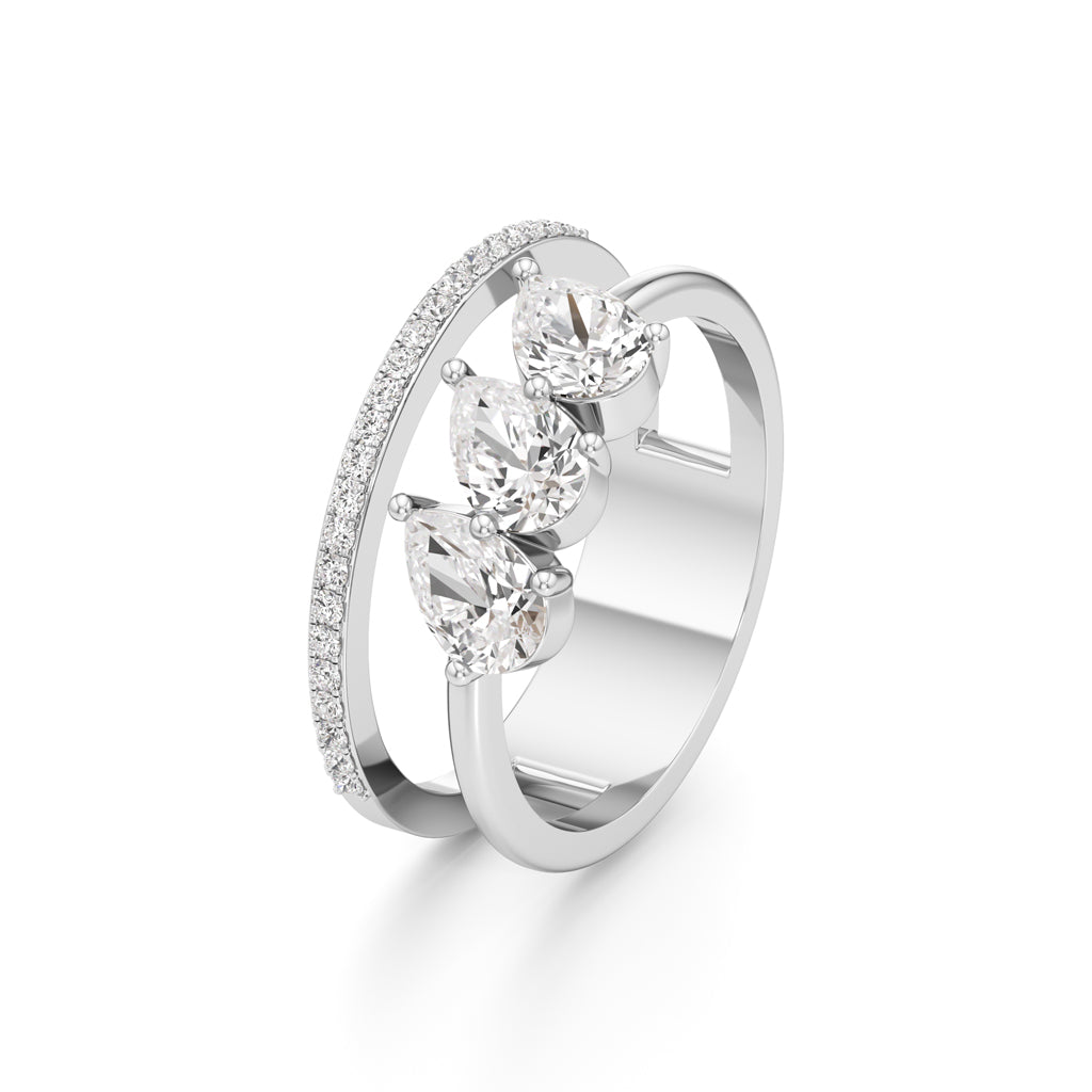 Tears of Light Statement Ring