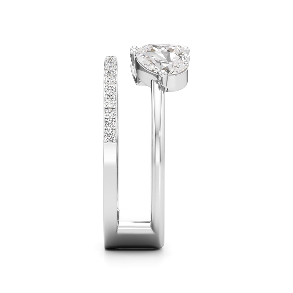 Tears of Light Statement Ring