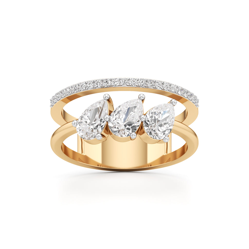 Tears of Light Statement Ring