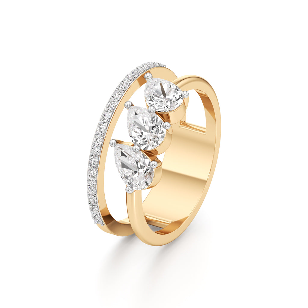 Tears of Light Statement Ring