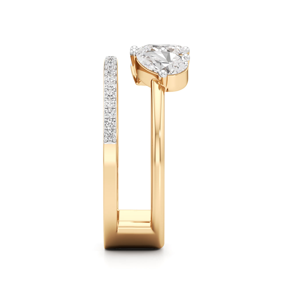 Tears of Light Statement Ring
