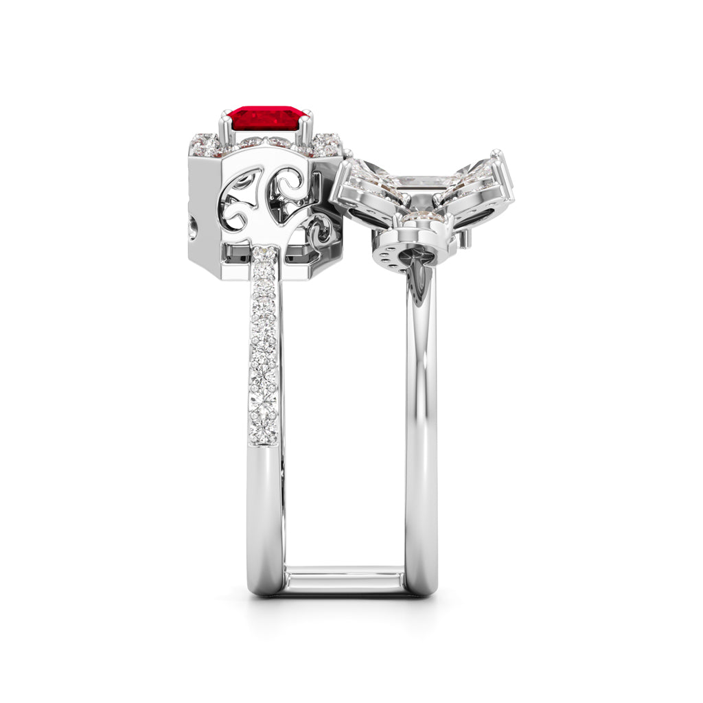 Crimson Bloom Luxe Ring