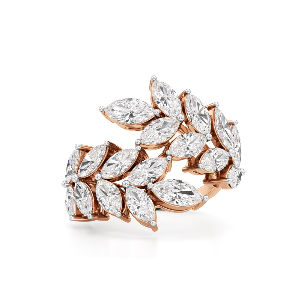Enchanted Marquise Diamond Vine Ring