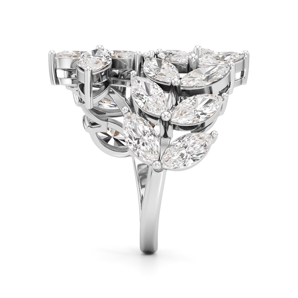 Enchanted Marquise Diamond Vine Ring