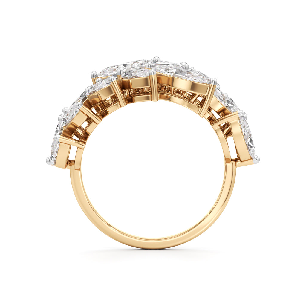 Enchanted Marquise Diamond Vine Ring