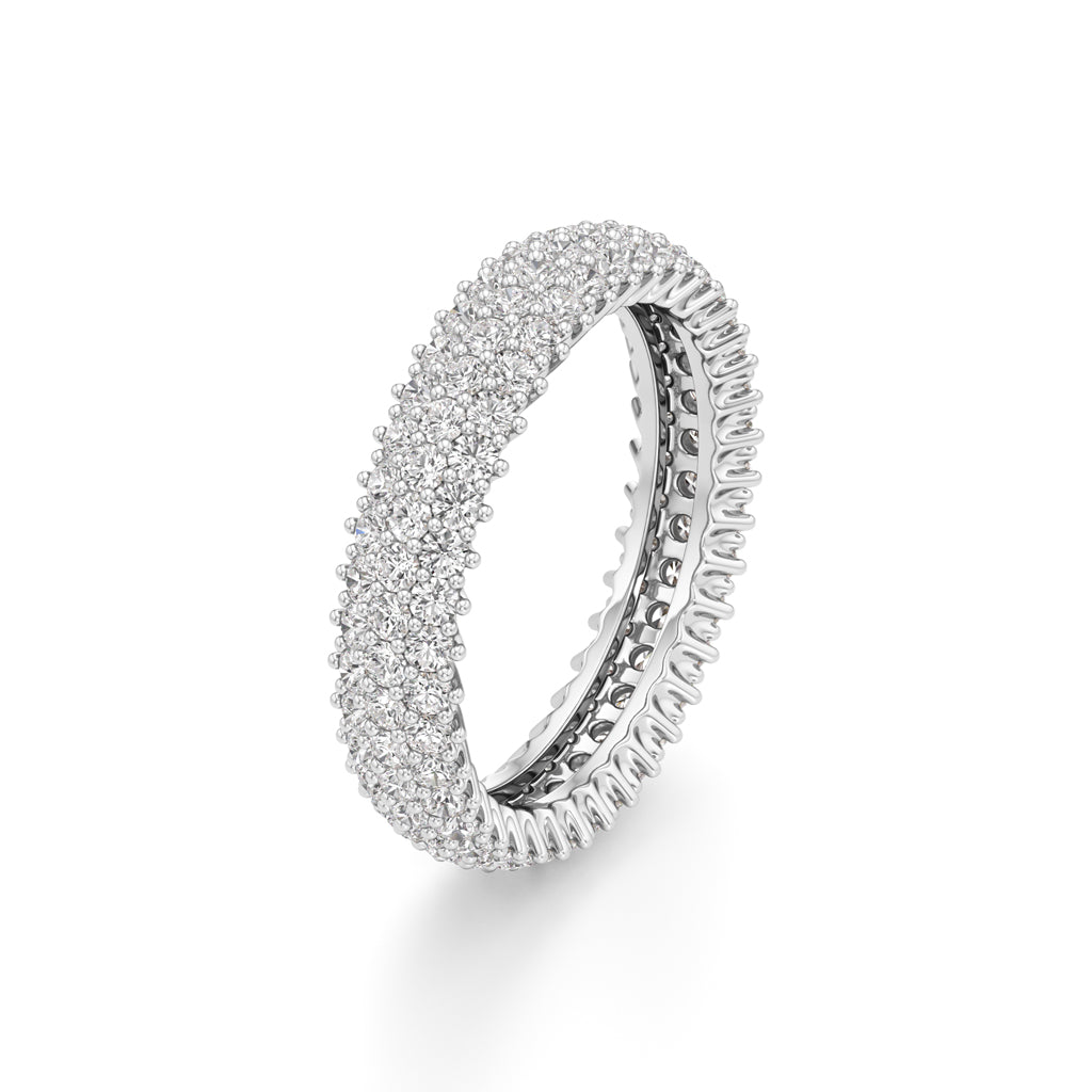 Wide Lumière Diamond Eternity Band